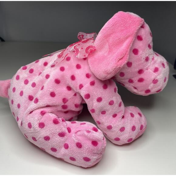 Vintage Mary Meyer Doggy Dots Plush 12” Pink Dog Polka Dot Stuffed Bean Bag NWT - Picture 3 of 12